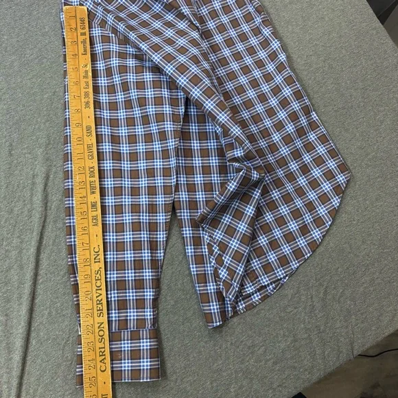 Thomas Dean Men's Blue and Brown Checkered Shirt - Picture 6 of 7